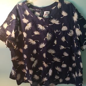 Oversized flower patterned shirt